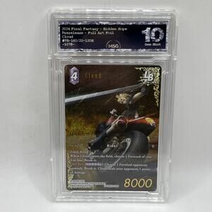 2024 FINAL FANTASY JPN HIDDEN HOPE PRERELEASE-FULL ART #120H CLOUD GRADED 10